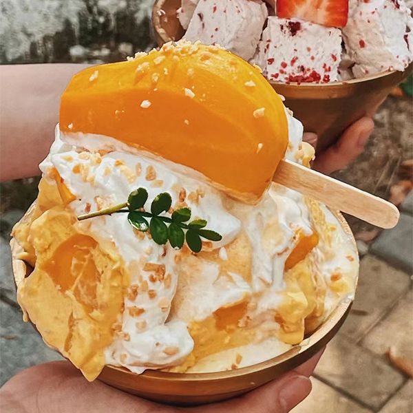 Взрывная карамель с мороженым