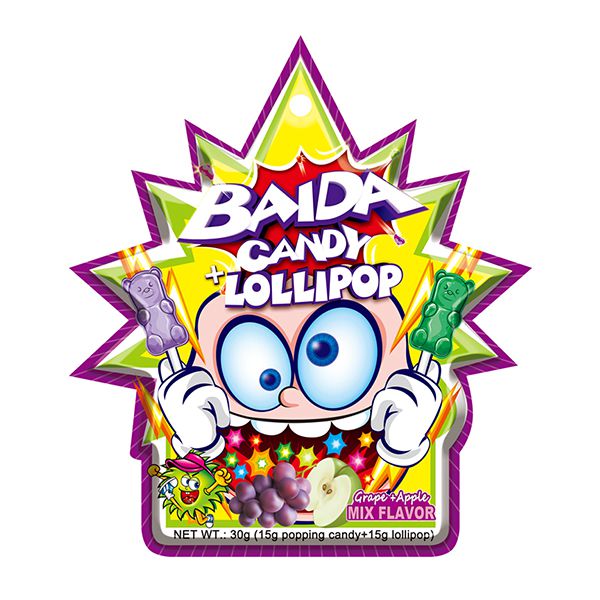 Леденец со взрывной карамелью